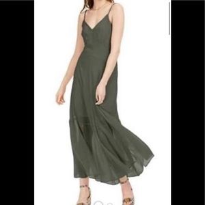 Bar III olive green dress